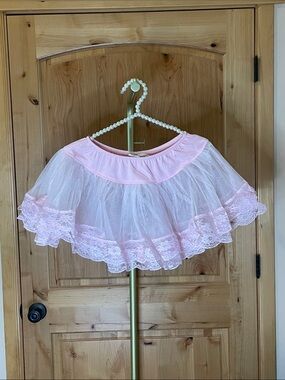 Cinema Secrets Costume Gallery  Pink Lace Tulle Petticoat Skirt Size S NWOT